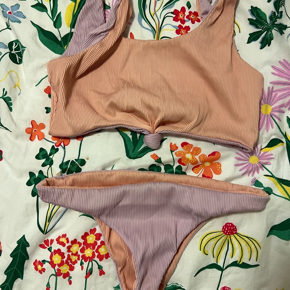 Lolli Peach and Lavender Bikini Set